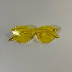 Yellow Round Sunglasses